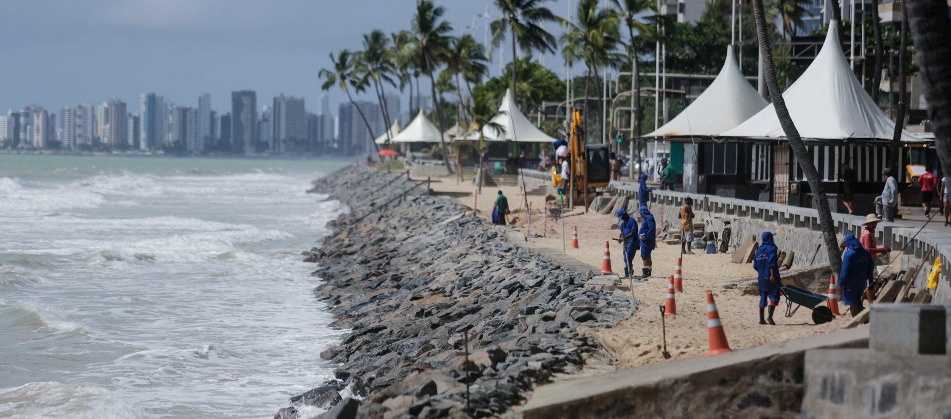 Playa de Recife, en Brasil. 