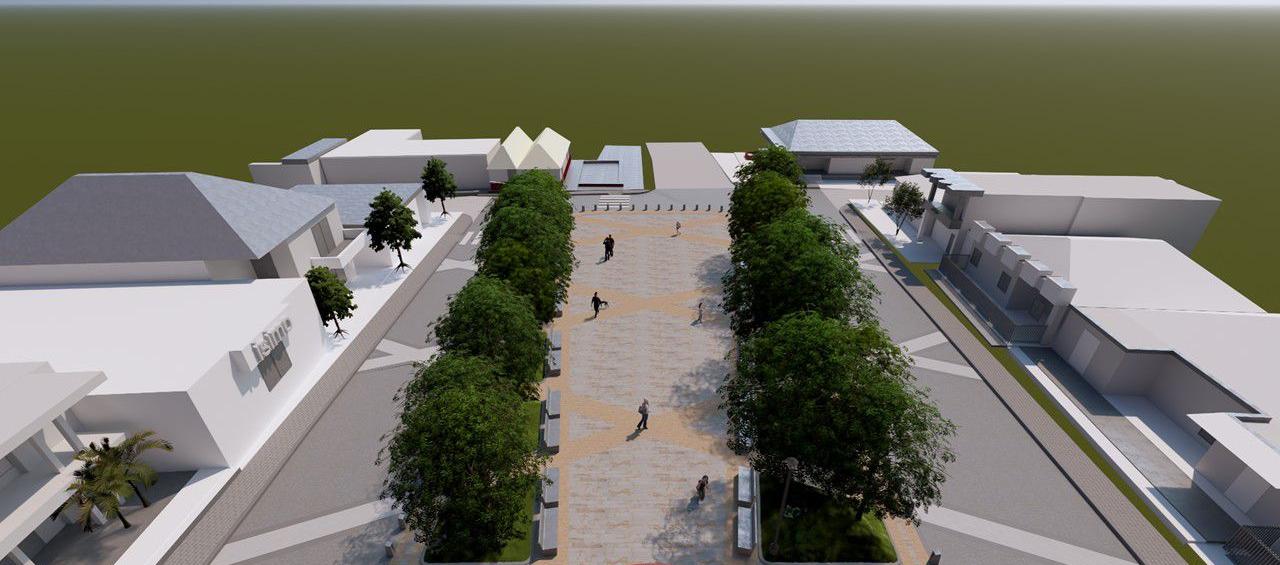 Render de Plaza de Juan de Acosta.