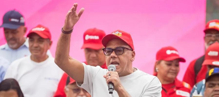El presidente del Parlamento venezolano y jefe negociador del chavismo, Jorge Rodríguez.