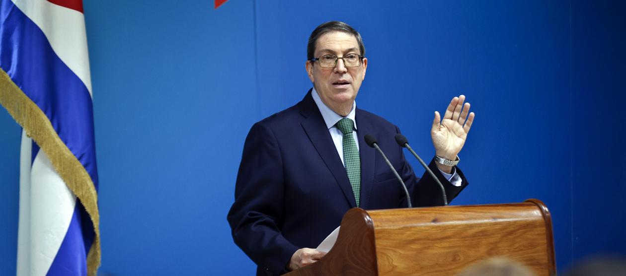 El canciller cubano Bruno Rodríguez.