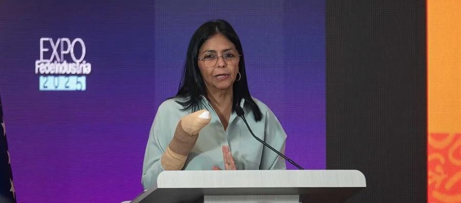 La vicepresidenta ejecutiva de Venezuela, Delcy Rodríguez.