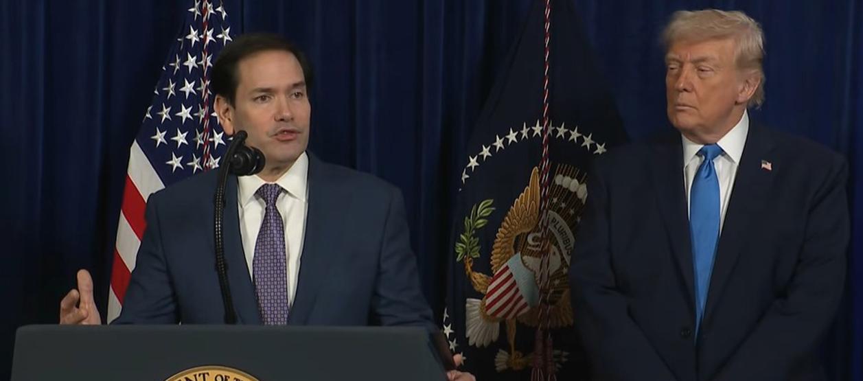 Marco Rubio y Donald Trump.