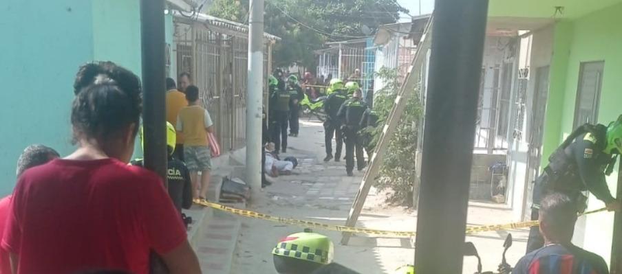 Escena del ataque a bala. 