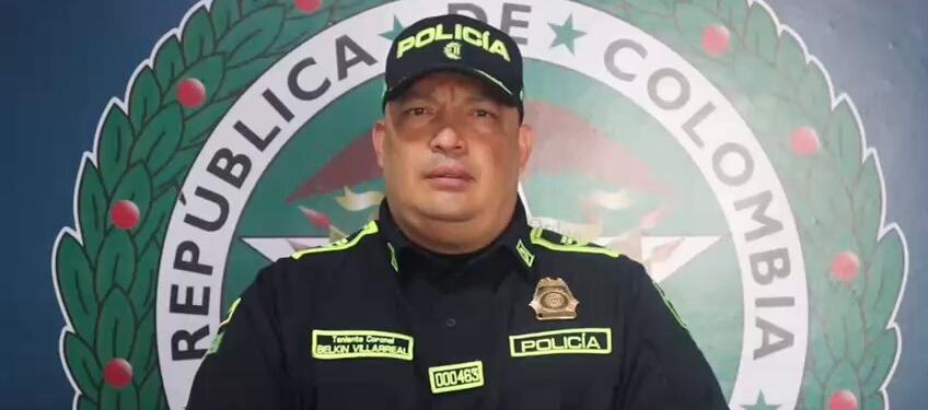 Teniente Coronel Belkin Villarreal Arroyo. 