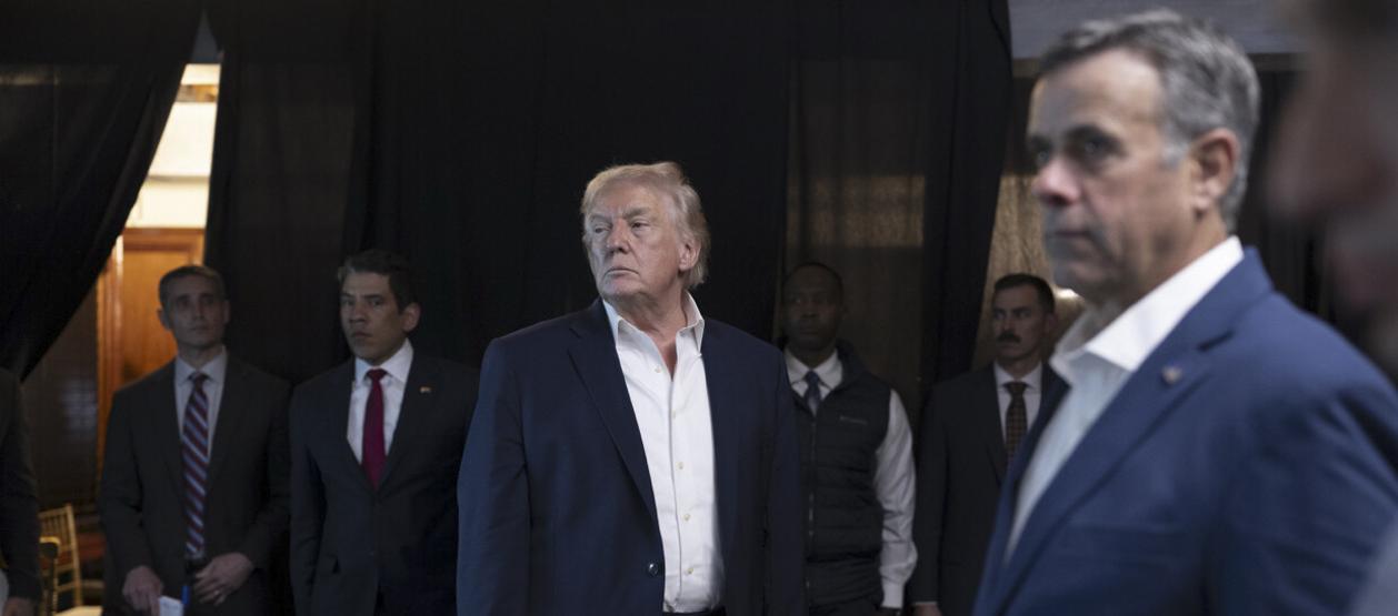 El presidente de Estados Unidos, Donald Trump, durante el ataque a Venezuela.