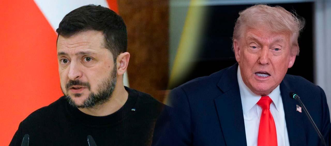 Volodímir Zelenski y Donald Trump, presidentes de Ucrania y de Estados Unidos, respectivamente.