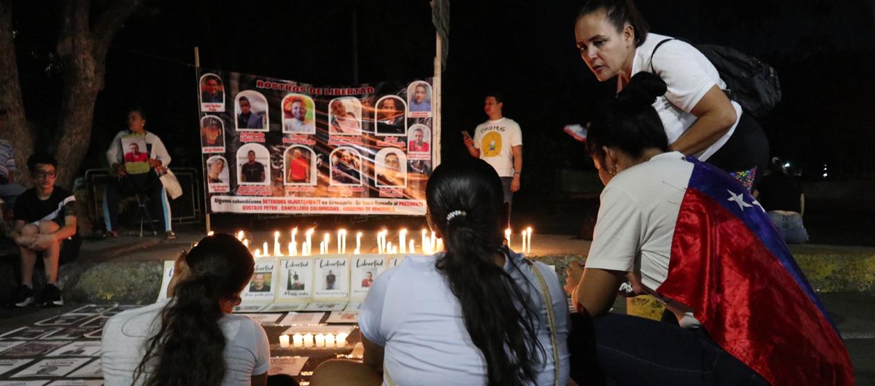 Imagen de la vigilia.