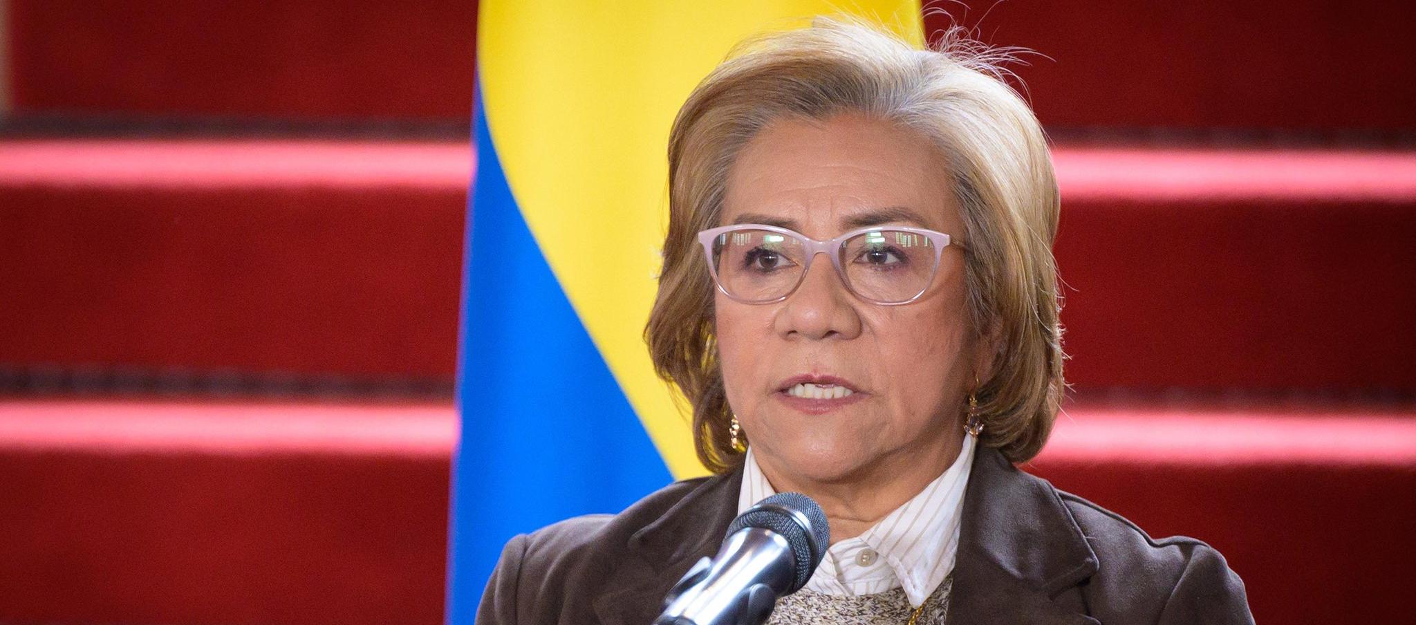 La Canciller colombiana Rosa Villavicencio.