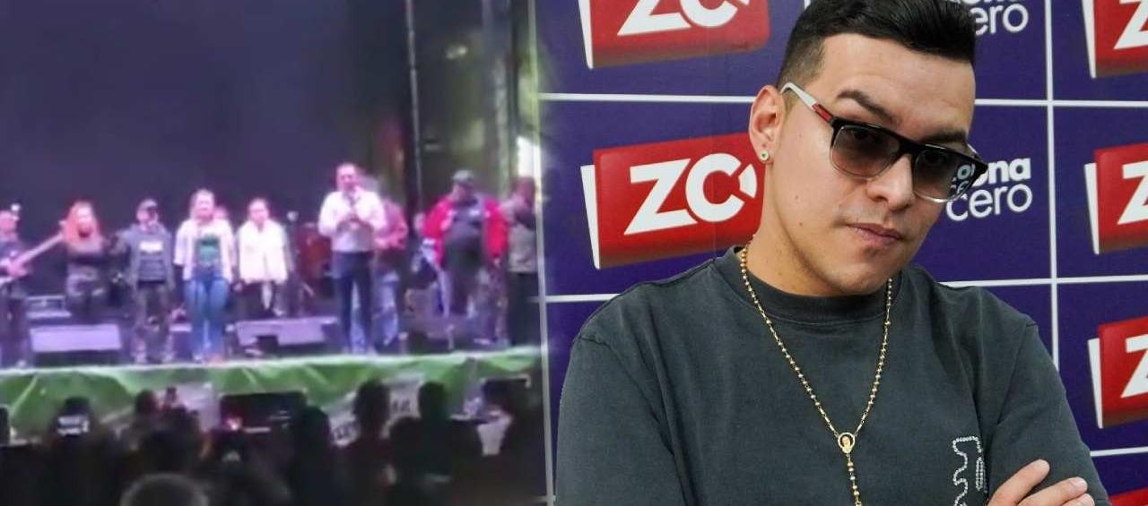 El alcalde de Marinilla, Antioquia, dando la triste noticia de la muerte de Yeison Jiménez. 