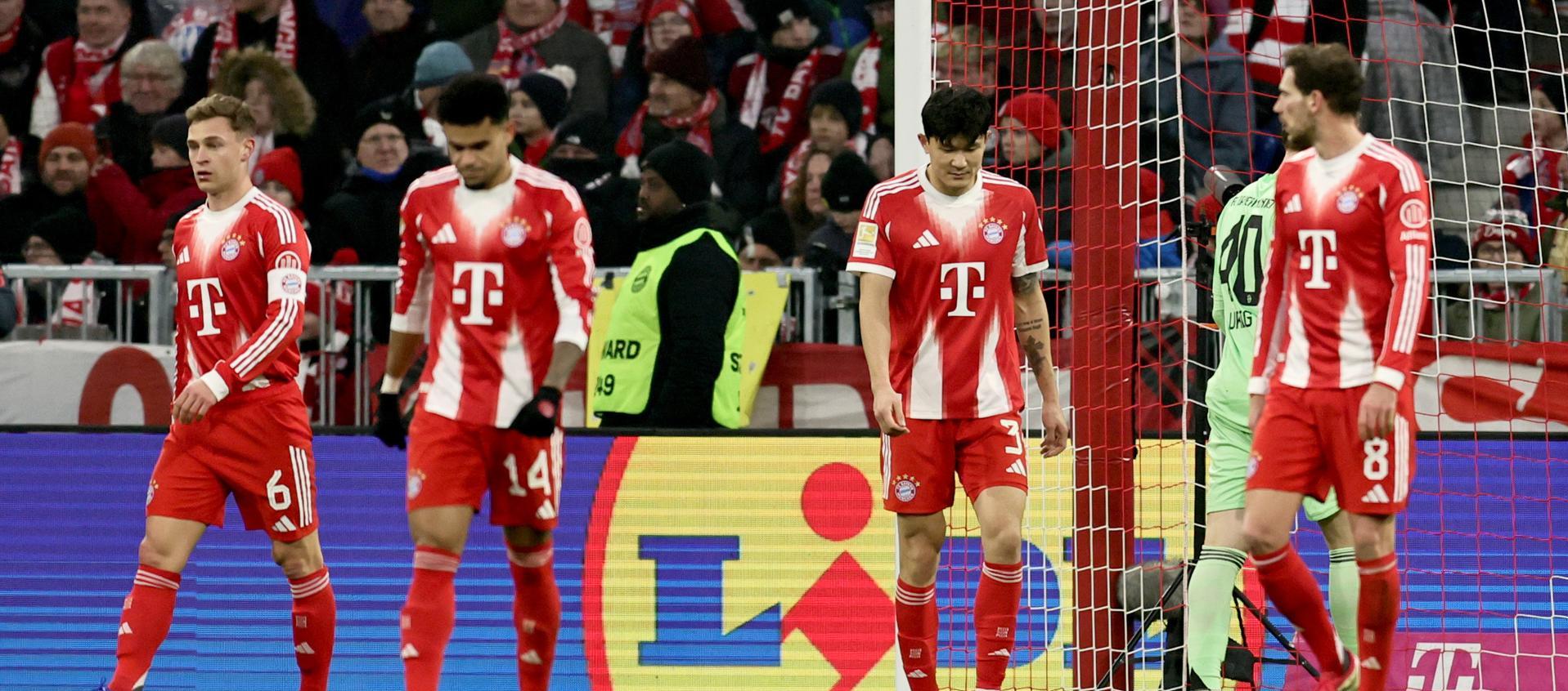 Lamento de los jugadores del Bayern Múnich.