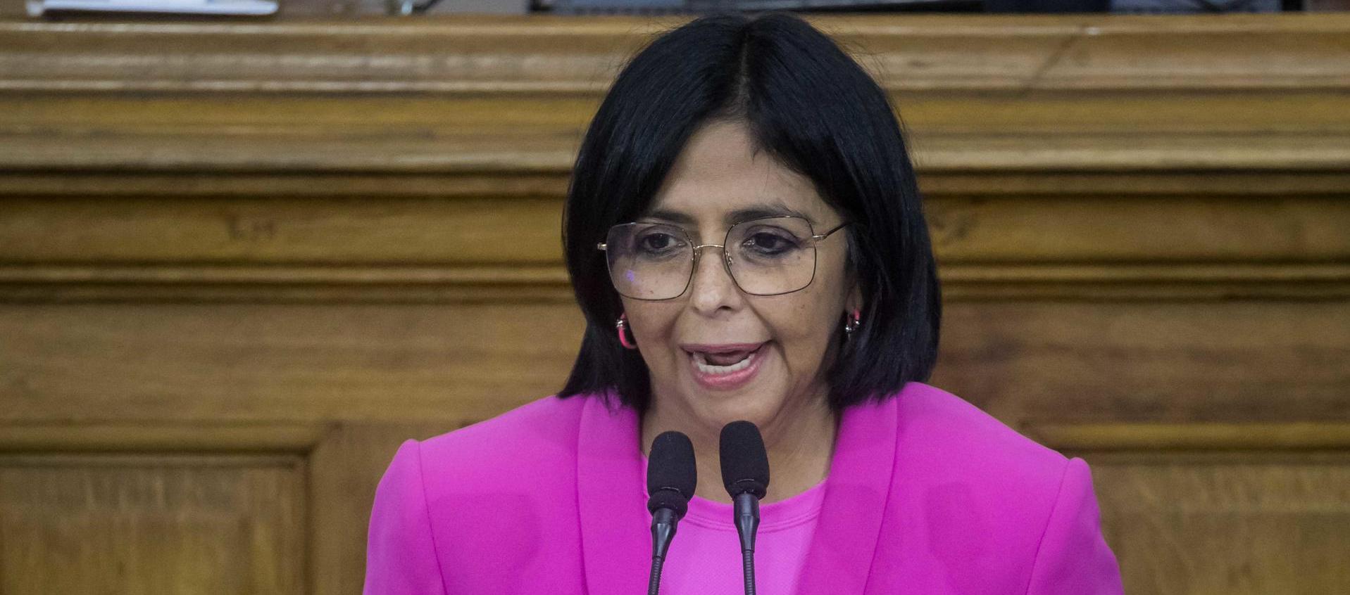Delcy Rodríguez, vicepresidenta de Venezuela.