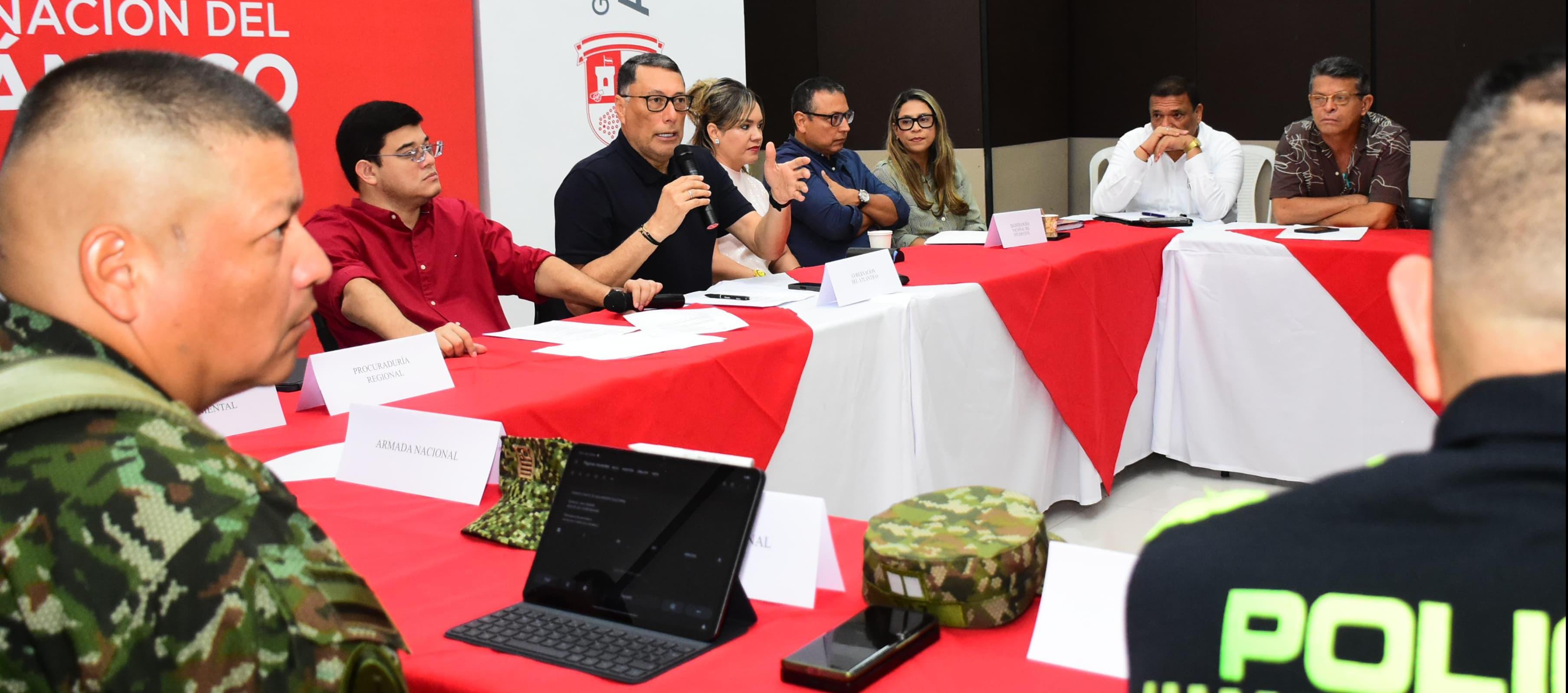 Comité de seguimiento electoral en el Atlántico.