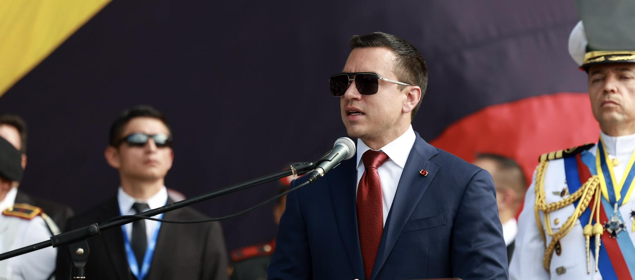 Daniel Noboa, presidente de Ecuador.