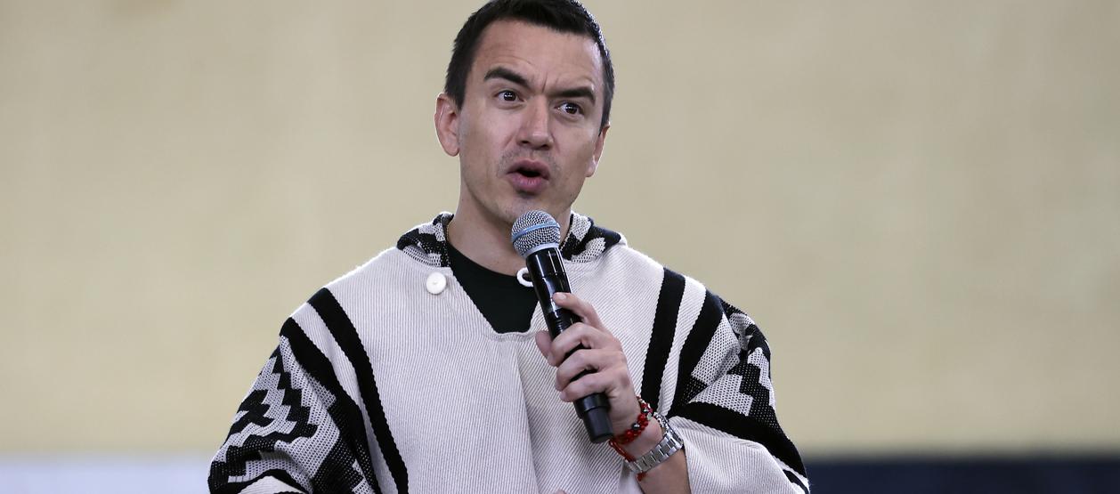 Daniel Noboa, presidente de Ecuador. 