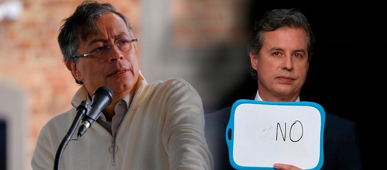 Presidente Gustavo Petro y Juan Manuel Galán, precandidato presidencial.