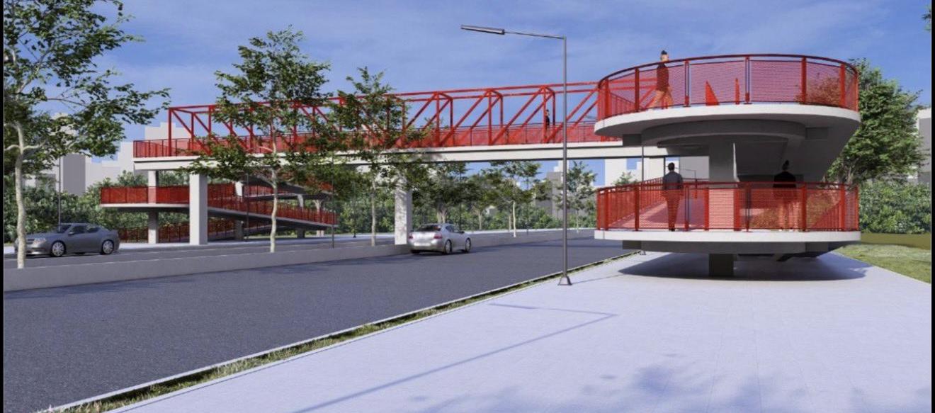 Diseño del puente peatonal de la calle 30. 