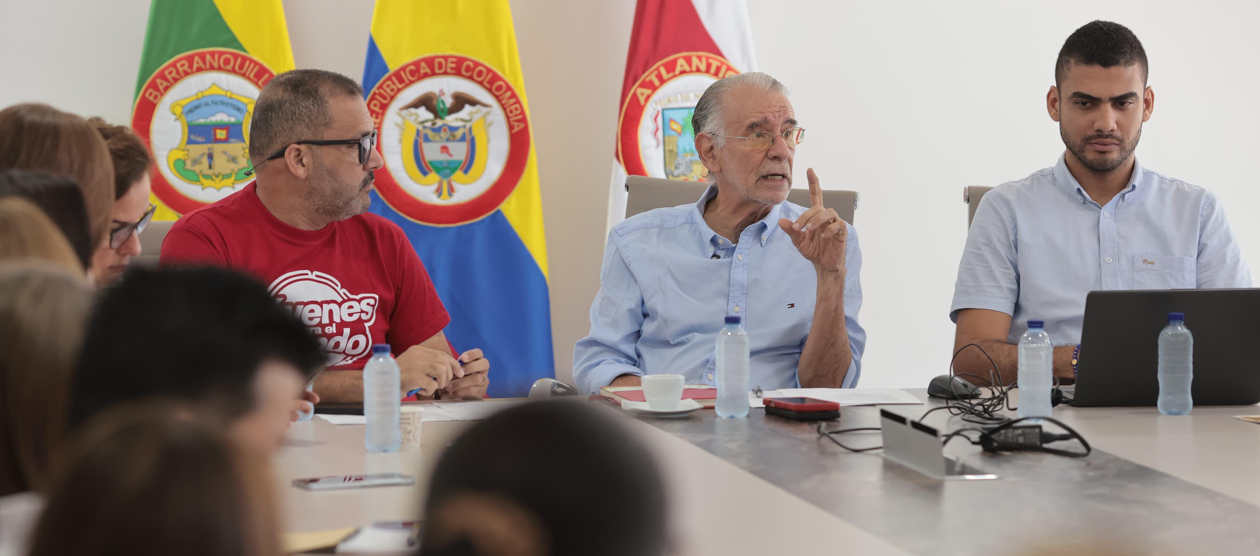 Gobernador Eduardo Verano durante el lanzamiento del programa en educación.