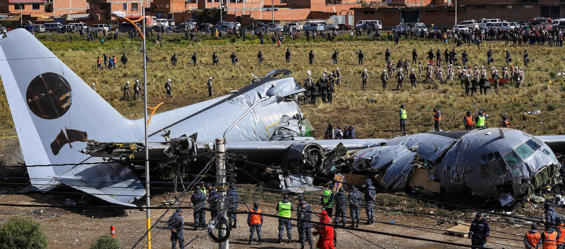 Avión accidentado. 