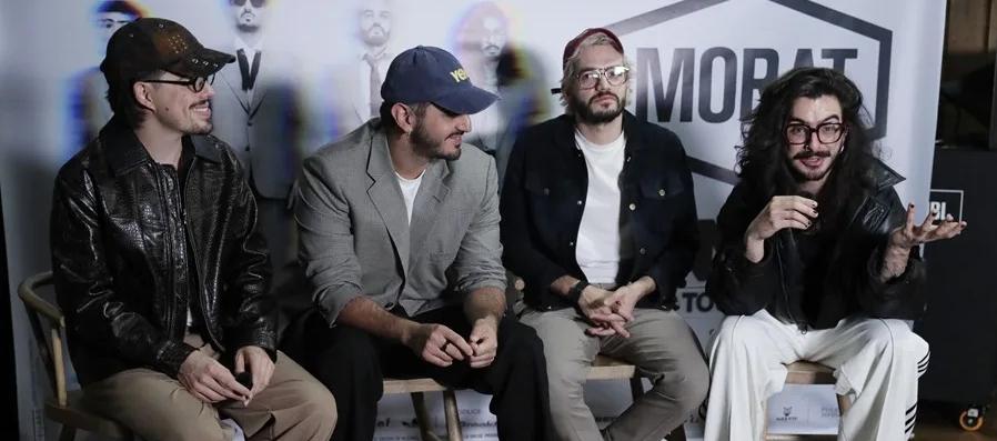 Integrantes de la banda Morat. 