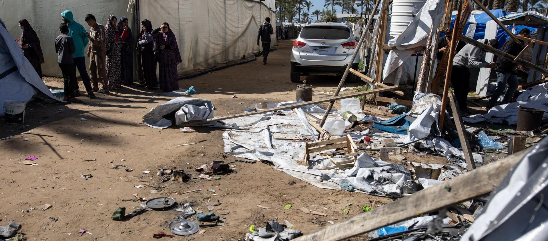 Destrucción en Gaza por los ataques de Israel.