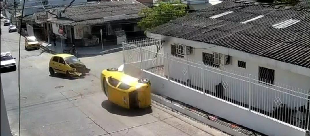 Accidente en el barrio San Felipe.