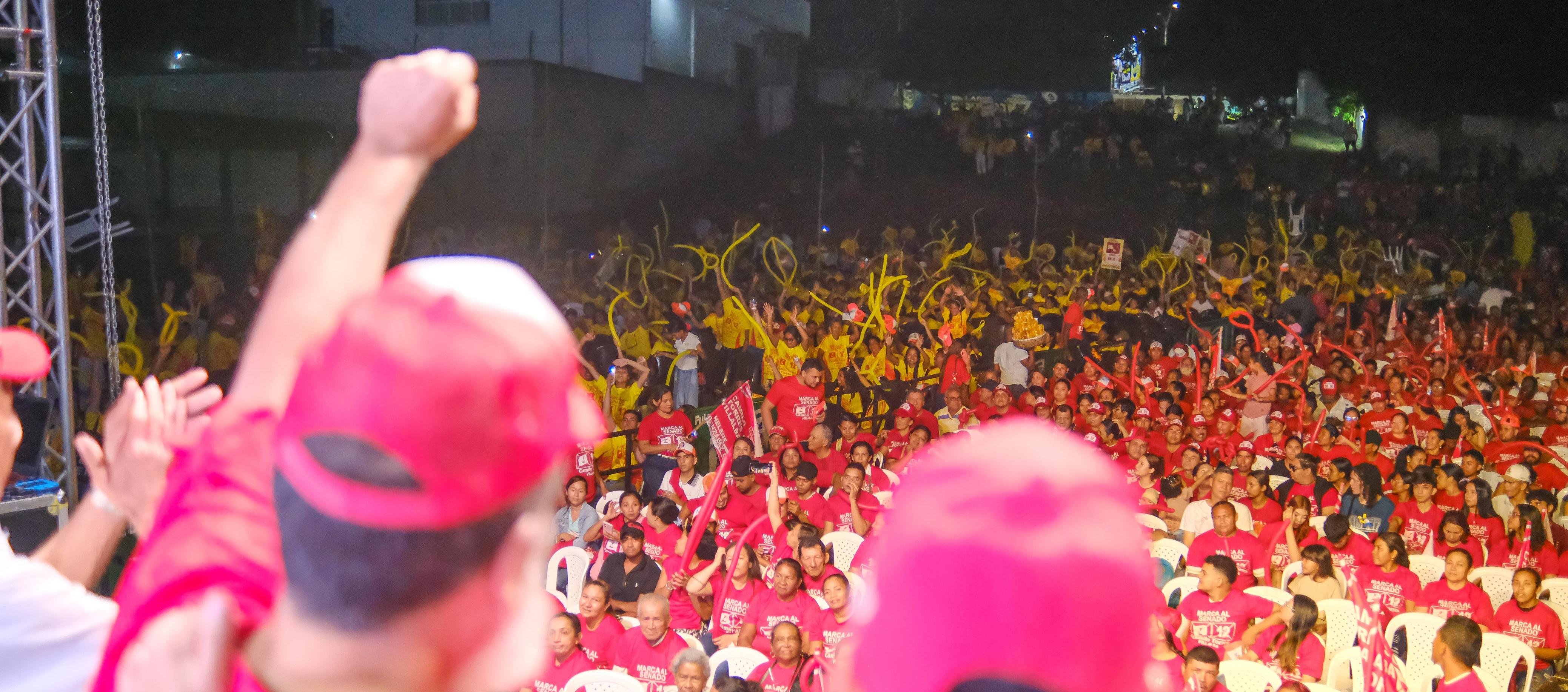 Asistentes al mitin de Camilo Torres en Sincelejo.