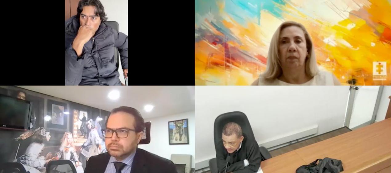 Aspecto de la audiencia preparatoria de este lunes. 