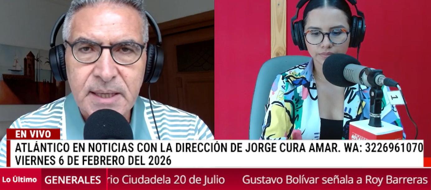Transmisión de Atlántico en Noticias.