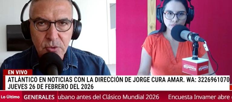 Transmisión de Atlántico en Noticias.