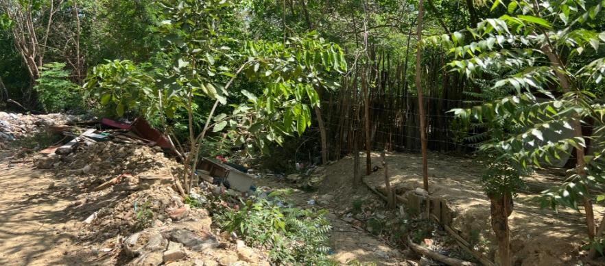 Arroyo del barrio Brisas del Puerto, donde se registró el ataque. 