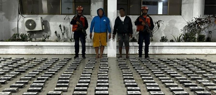 Capturados con clorhidrato de cocaína. 