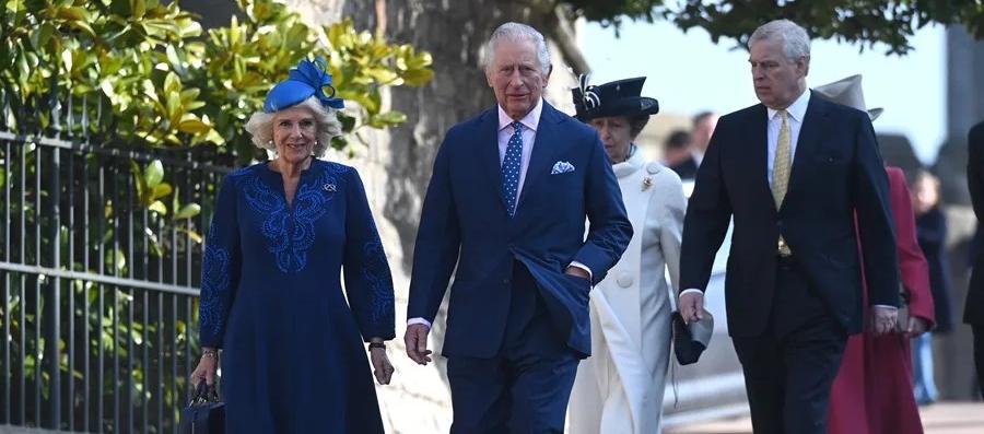 El Rey Carlos III y el expríncipe Andrés.