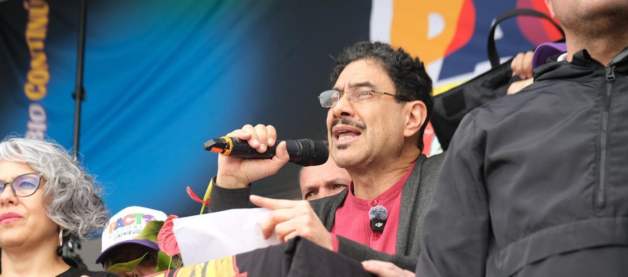 El candidato presidencial del partido Pacto Histórico, Iván Cepeda.