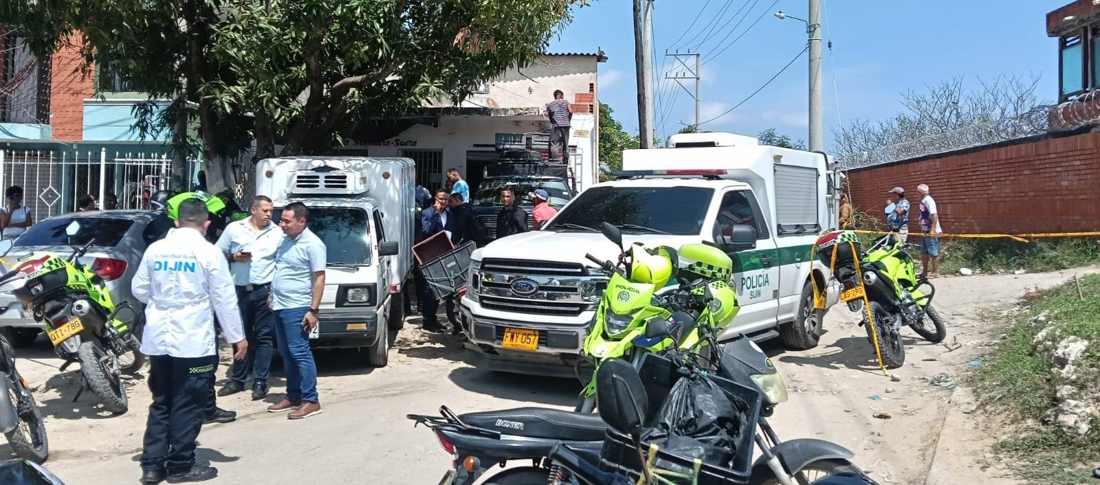 Escenario de un crimen en Soledad el mes de febrero. 