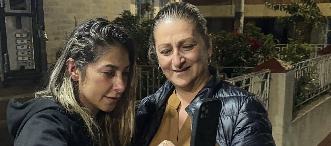 Diana Ospina junto a su familia.