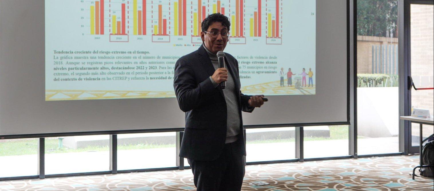 Coordinador del Observatorio Político Electoral de la MOE, Diego Alejandro Rubiano.