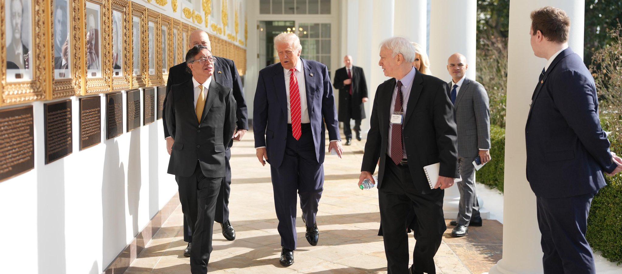 El Presidente Gustavo Petro y Donald Trump.