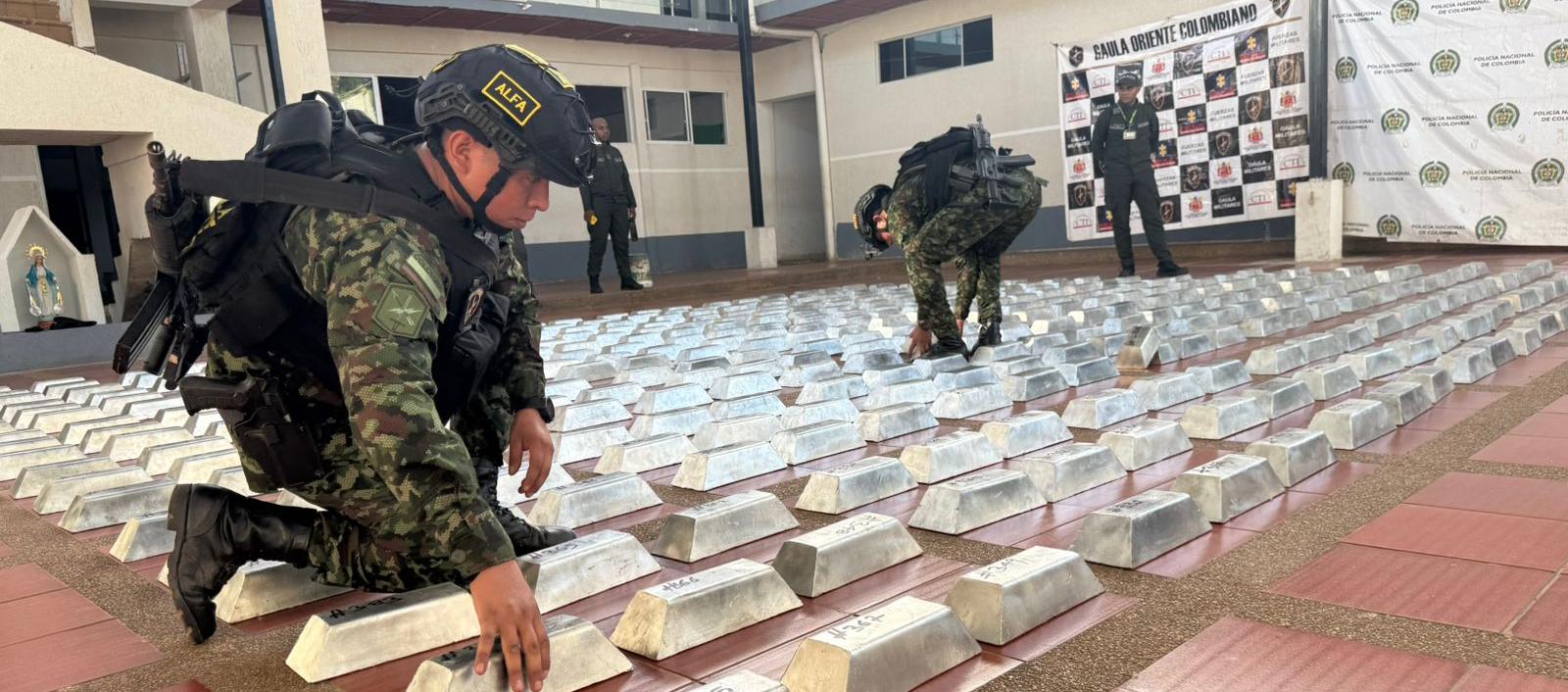 El estaño incautado.