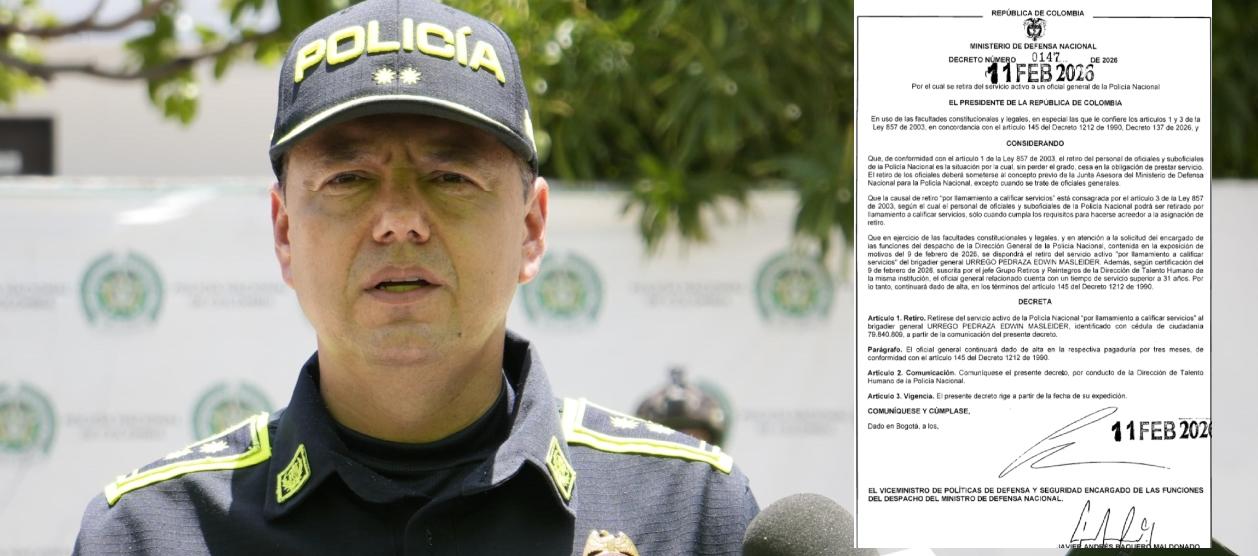 El general Edwin Urrego.