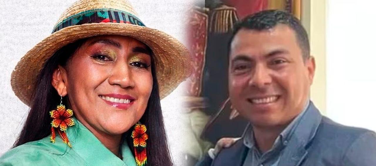 Los candidatos Ana Guetio y Andrés Vásquez.