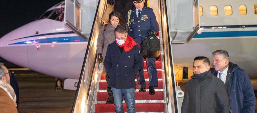 Gustavo Petro llegando a Washington