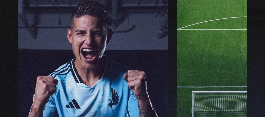 El anuncio del fichaje de James Rodríguez por el Minnesota United.