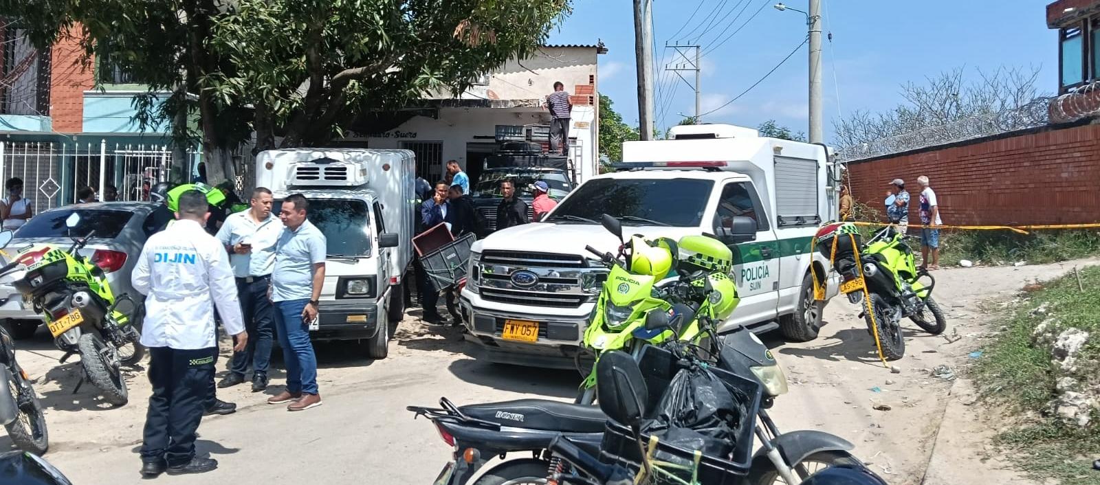 Lugar donde asesinado al concejal Óscar Antonio Montilla Iriarte.