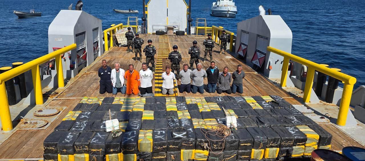 Incautación de droga en aguas de El Salvador