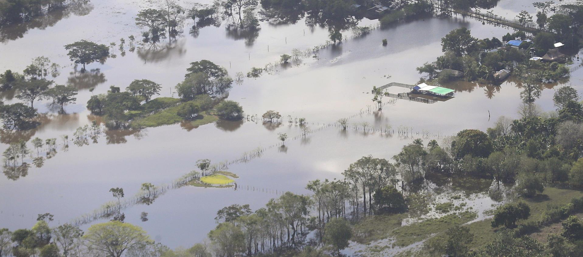 Inundaciones en el departamento de Córdoba. 