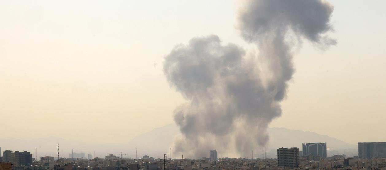 Imagen de los bombardeos en Irán.