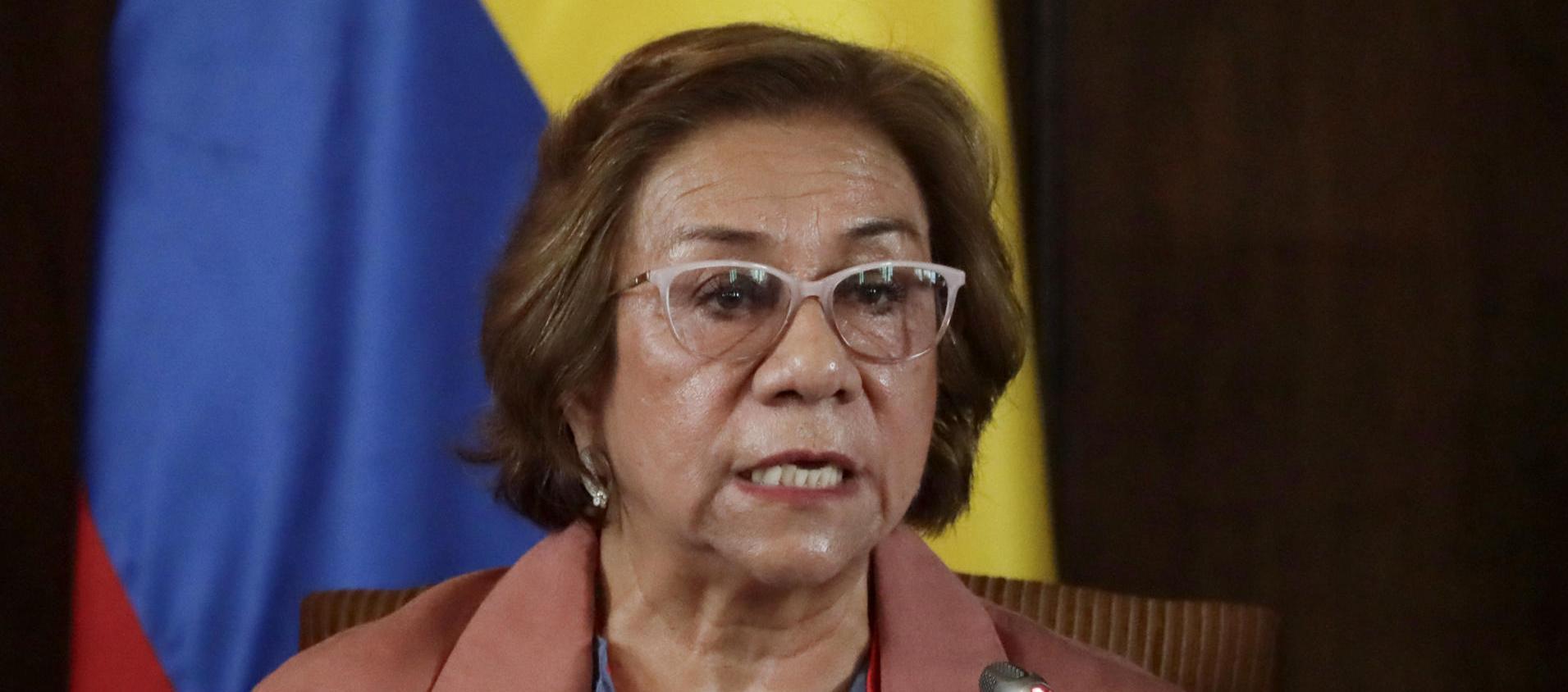 La canciller Rosa Villavicencio.