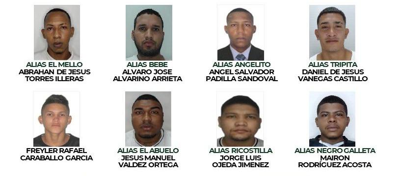 Los once más buscados en Barranquilla