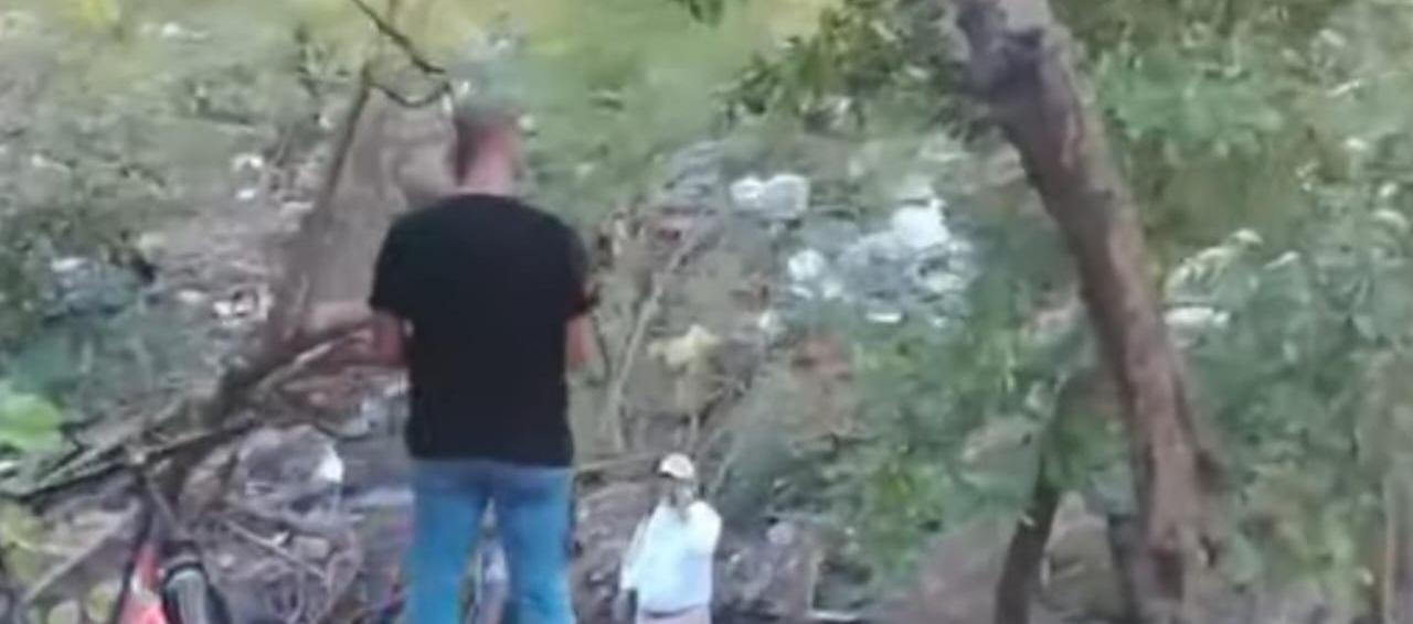 Lugar donde encontraron el cuerpo.