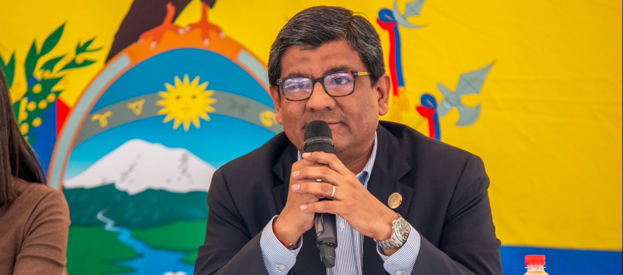 El Ministro de Producción de Ecuador, Alberto Jaramillo. 